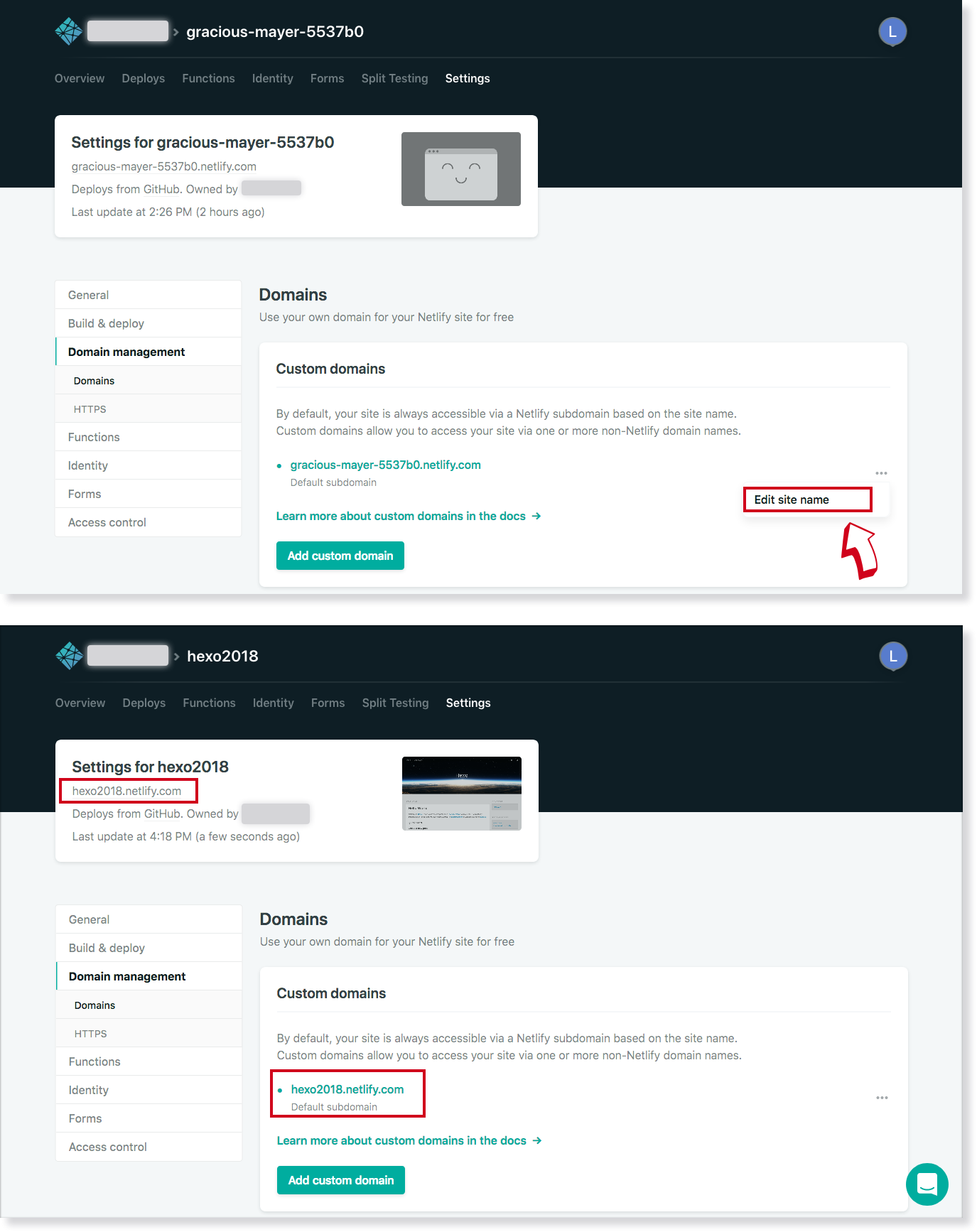 step 11: Customize subdomain